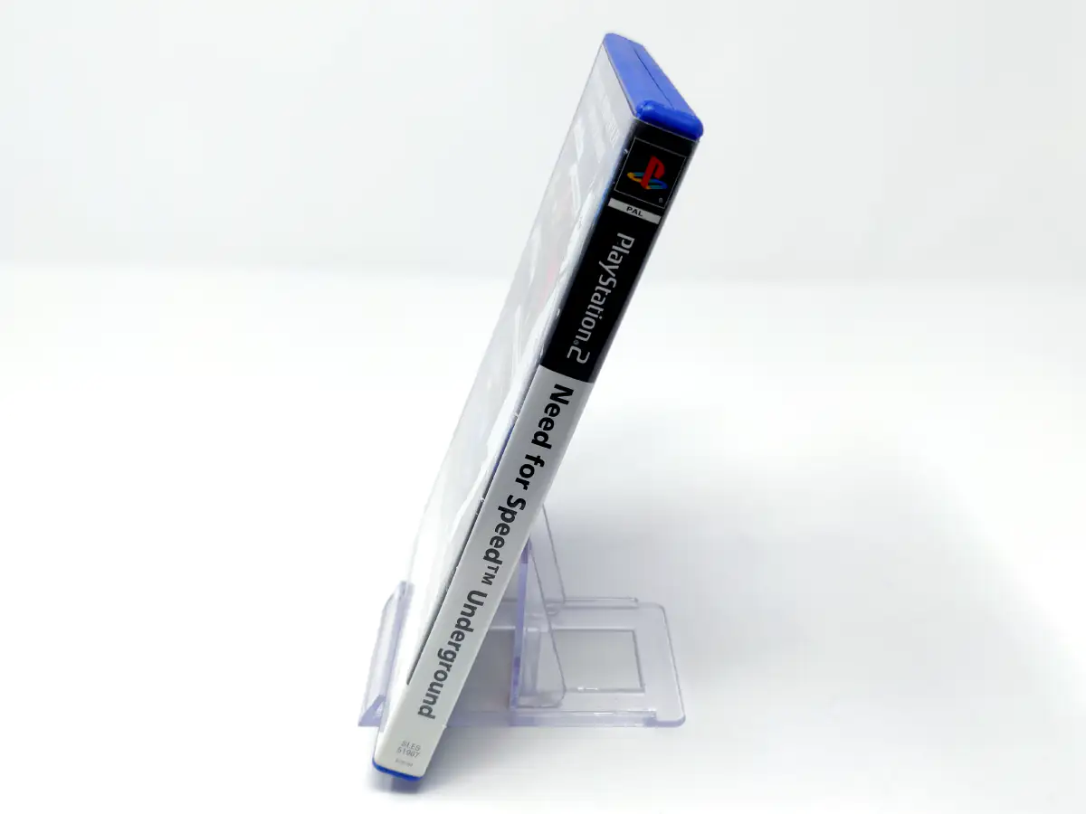 Lateral de la caja de Need for Speed: Underground (ESP) para PlayStation 2