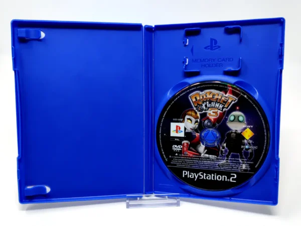 Interior del juego Ratchet & Clank 3 (ESP) (Rebajado) para PlayStation 2 con disco y manual
