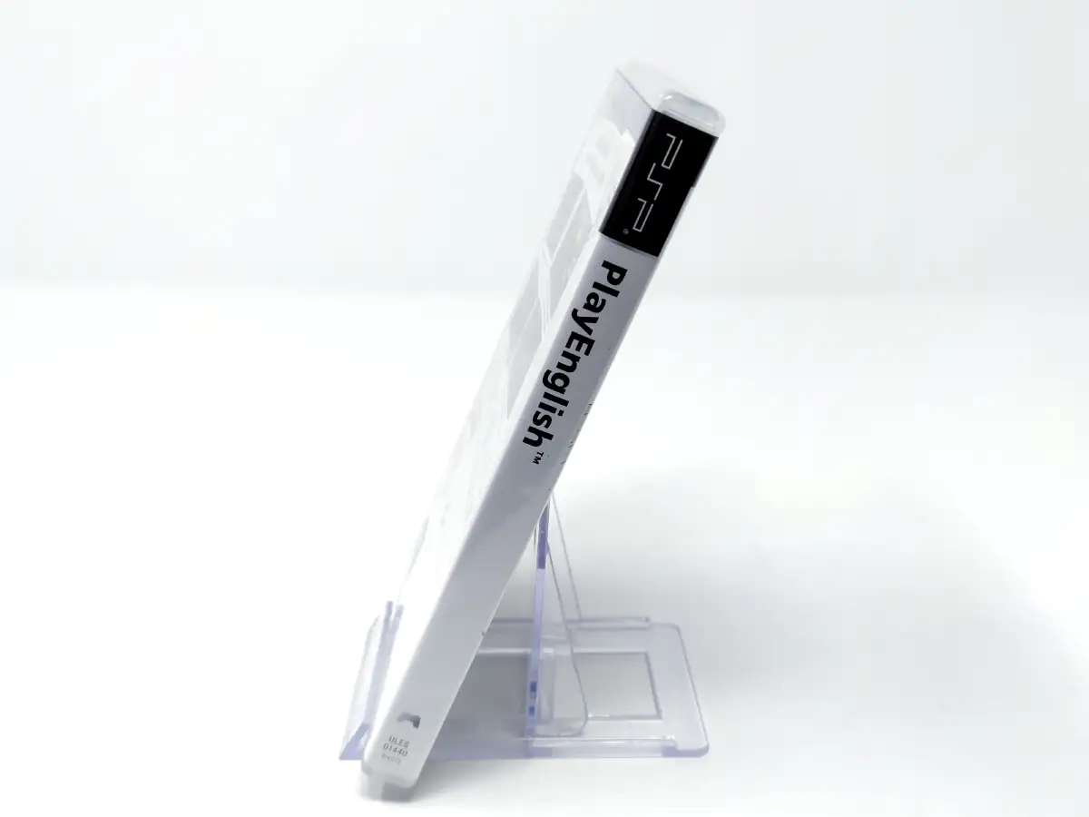 Lateral de la caja de PlayEnglish: Desvela el Misterio (ESP) para PSP