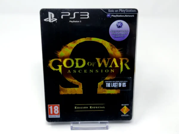 Portada de God of War: Ascension (ESP) (Steelbook) para PlayStation 3, edición PAL España, de segunda mano