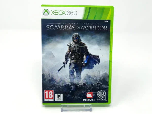 Portada de La Tierra-Media: Sombras de Mordor (ESP) para XBOX 360, edición PAL España, de segunda mano