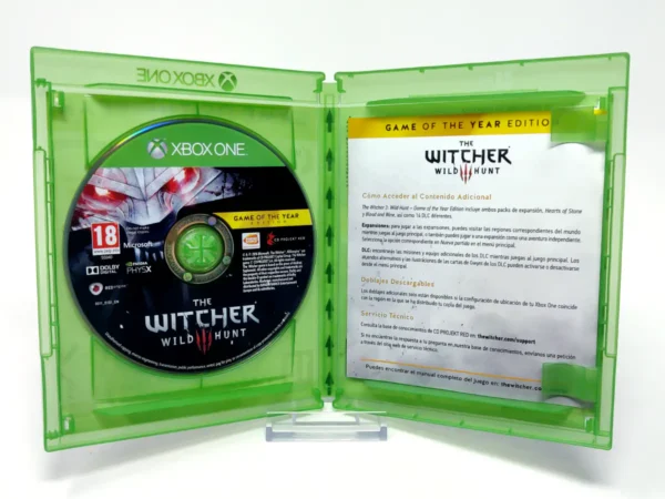 Interior del juego The Witcher 3: Wild Hunt (GOTY Edition) (ESP) para XBOX One / Series X/S con disco y manual
