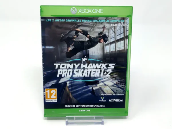 Portada de Tony Hawk's Pro Skater 1 + 2 (ESP) para XBOX One / Series X/S, edición PAL España, de segunda mano