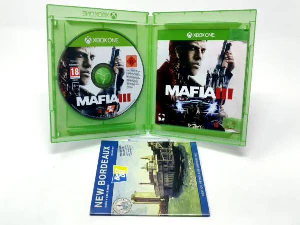 Interior del juego Mafia III (ESP) para XBOX One / Series X/S con disco y manual