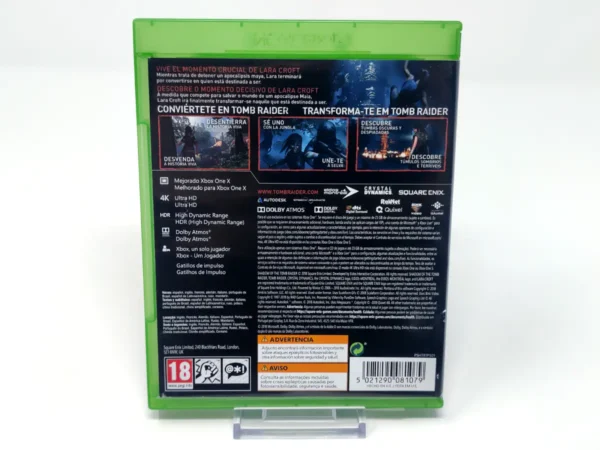 Parte trasera de Shadow of the Tomb Raider (ESP) para XBOX One / Series X/S, edición PAL España