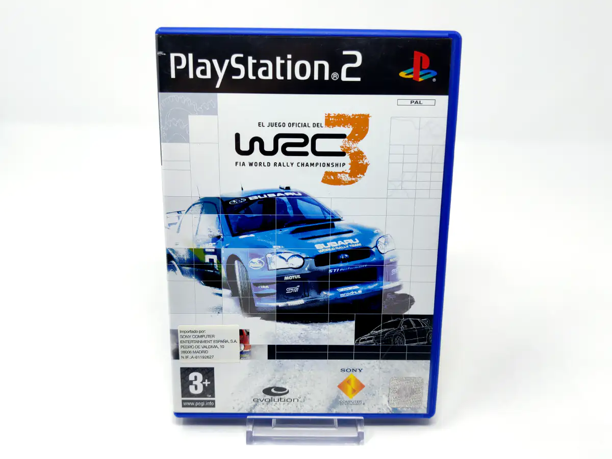 Portada de WRC 3: El Juego Oficial del FIA World Rally Championship (ESP) para PlayStation 2, edición PAL España, de segunda mano