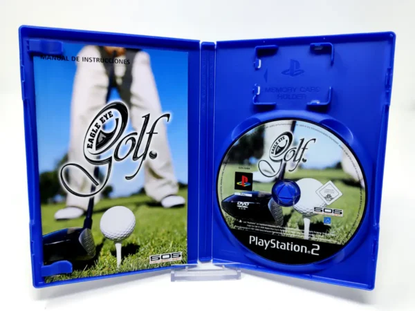 Interior del juego Eagle Eye Golf (ESP) para PlayStation 2 con disco y manual