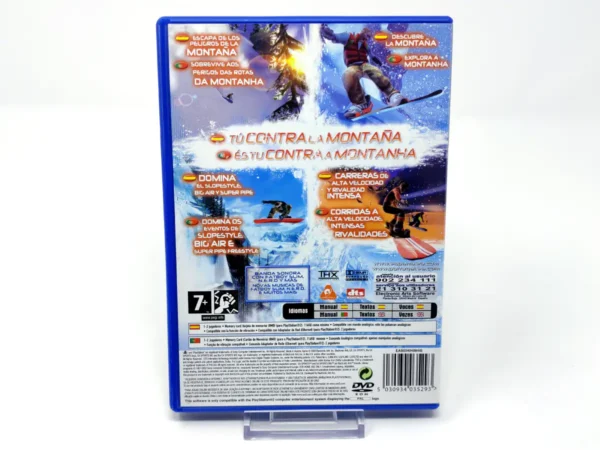 Parte trasera de SSX 3 (ESP) para PlayStation 2, edición PAL España