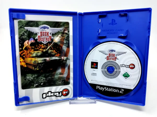 Interior del juego Seek and Destroy (ESP) (Rebajado) para PlayStation 2 con disco y manual