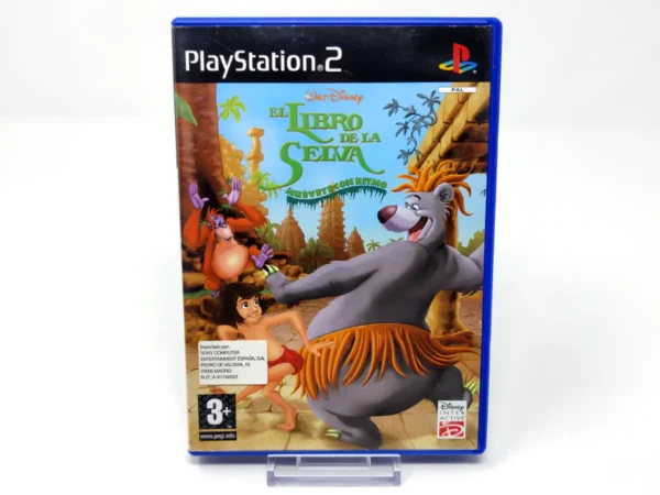 Portada de Walt Disney's El Libro de la Selva: Muévete con Ritmo (ESP) para PlayStation 2, edición PAL España, de segunda mano