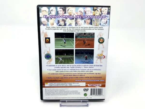 Parte trasera de Smash Court Tennis: Pro Tournament 2 (ESP) (Rebajado) para PlayStation 2, edición PAL España