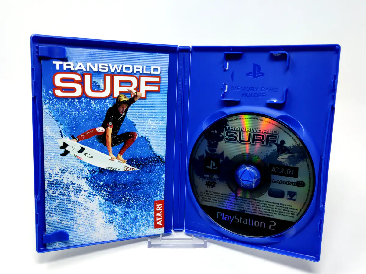 Interior del juego Transworld Surf (ESP) para PlayStation 2 con disco y manual