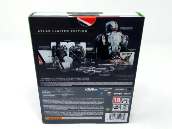 Lateral de la caja de Call of Duty: Advanced Warfare (Atlas Limited Edition) (ESP) para XBOX One / Series X/S