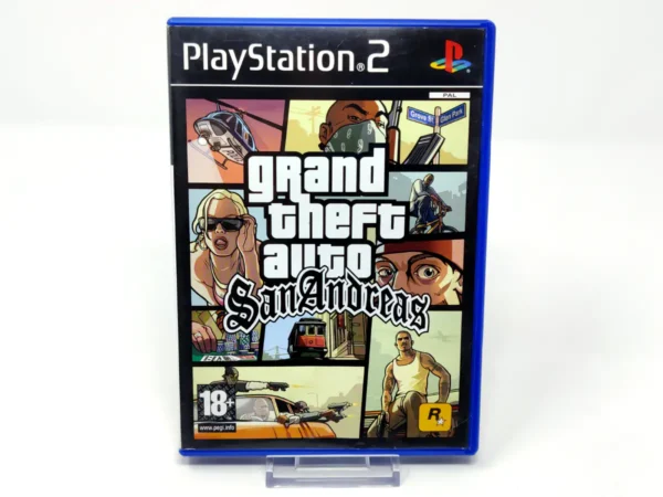 Portada de Grand Theft Auto: San Andreas (ESP) (Con Mapa) para PlayStation 2, edición PAL España, de segunda mano