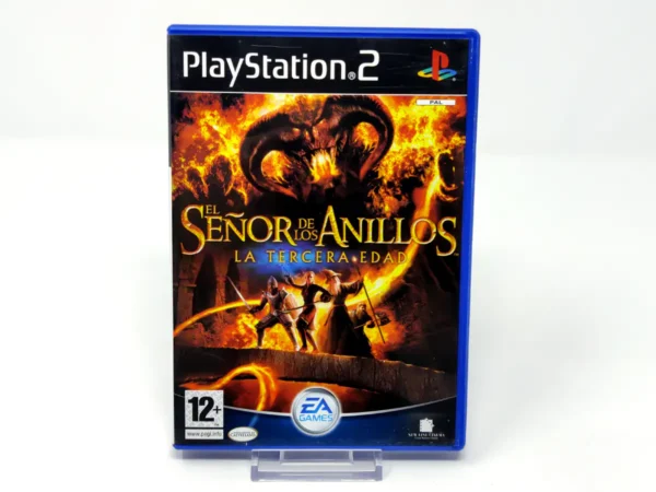 Portada de El Señor de los Anillos: La Tercera Edad (ESP) para PlayStation 2, edición PAL España, de segunda mano