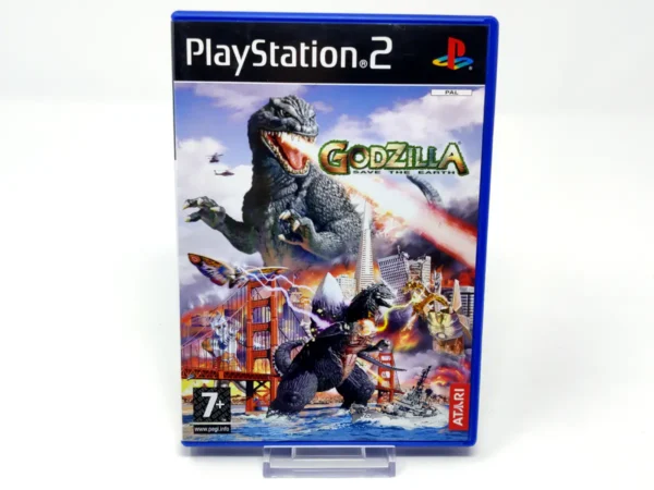Portada de Godzilla: Save the Earth (ESP) para PlayStation 2, edición PAL España, de segunda mano