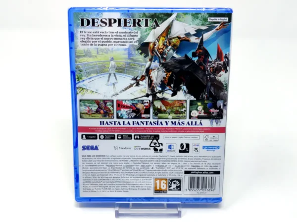 Parte trasera de Metaphor: ReFantazio (ESP) (Precintado) para PlayStation 5, edición PAL España