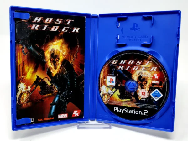 Interior del juego Ghost Rider (ESP) para PlayStation 2 con disco y manual