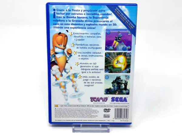 Parte trasera de Worms 3D (ESP) (Rebajado) para PlayStation 2, edición PAL España