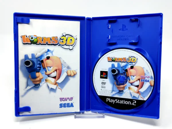 Interior del juego Worms 3D (ESP) (Rebajado) para PlayStation 2 con disco y manual