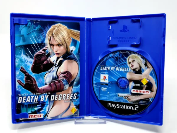 Lateral de la caja de Death by Degrees: Seducción Letal (ESP) para PlayStation 2