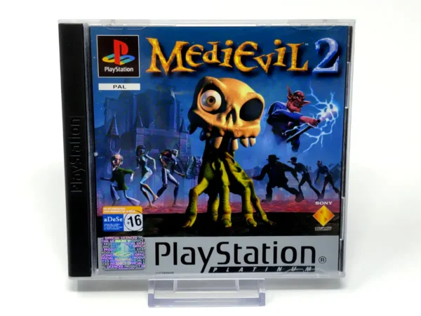 Portada de MediEvil 2 (ESP) (Platinum) para PlayStation, edición PAL España, de segunda mano