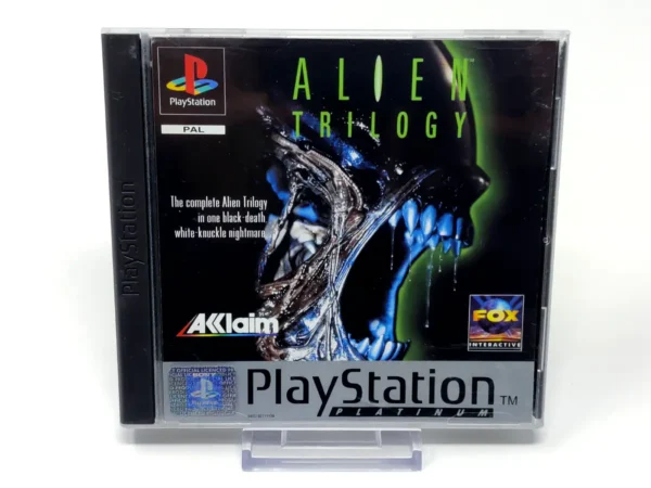 Portada de Alien Trilogy (ESP) (Platinum) para PlayStation, edición PAL España, de segunda mano