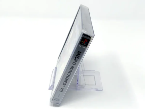 Lateral de la caja de Micro Machines V3 (ESP) (Platinum) para PlayStation