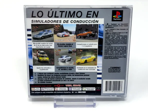Parte trasera de Gran Turismo 2 (ESP) (Platinum) para PlayStation, edición PAL España