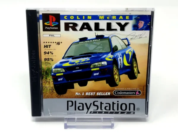 Portada de Colin McRae Rally (ESP) (Platinum) para PlayStation, edición PAL España, de segunda mano