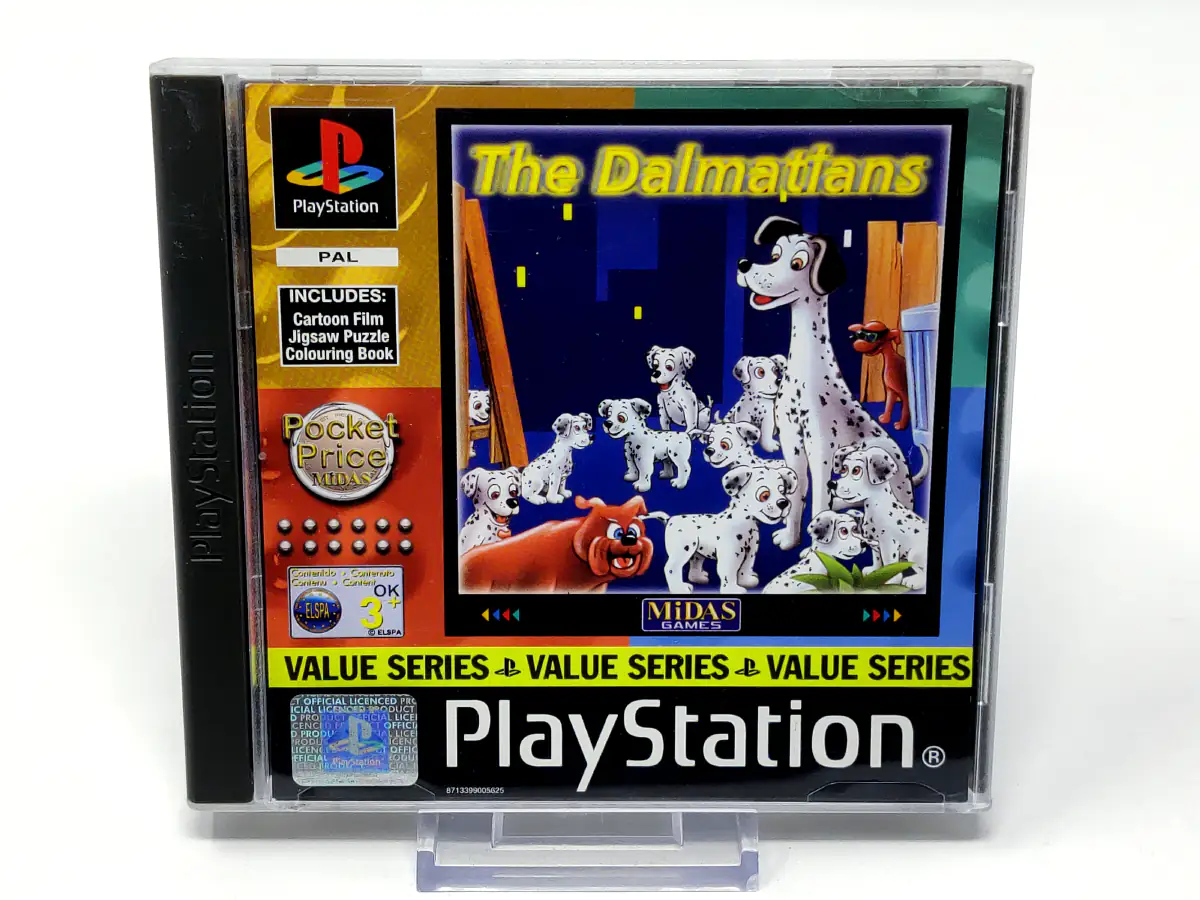 Portada de The Dalmatians (FRA) (Value Series) para PlayStation, edición PAL Francia, de segunda mano