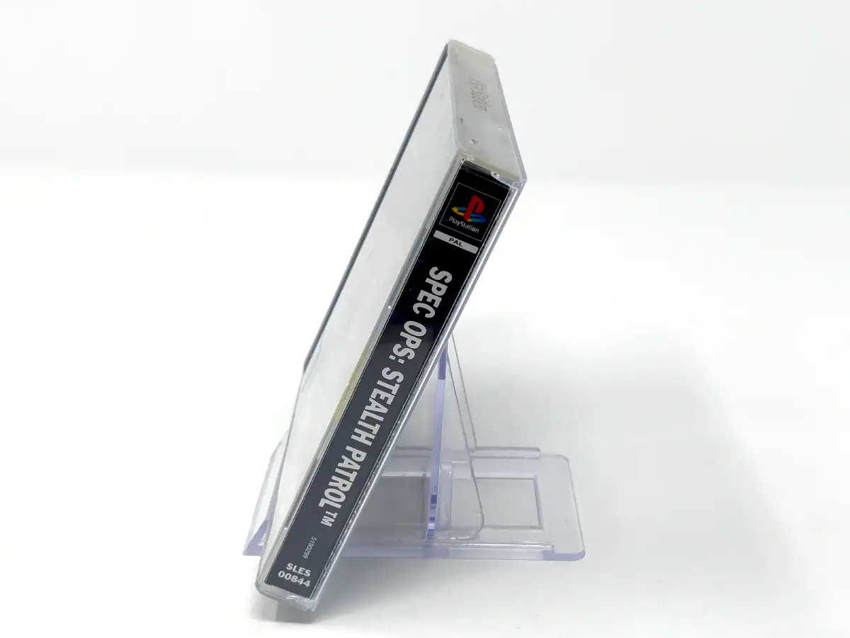 Lateral de la caja de Spec Ops: Stealth Patrol (ESP) para PlayStation