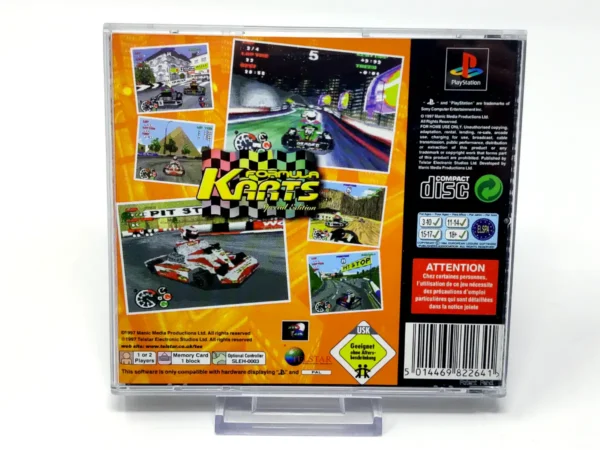 Parte trasera de Formula Karts (Special Edition) (ESP) para PlayStation, edición PAL España