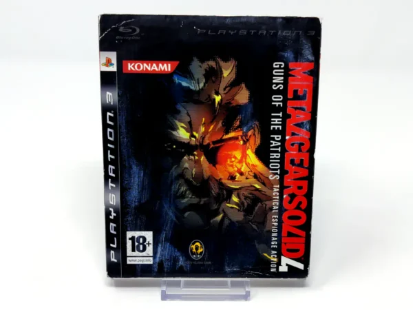 Portada de Metal Gear Solid 4: Guns of the Patriots (ESP) (Cubre Cartón) para PlayStation 3, edición PAL España, de segunda mano