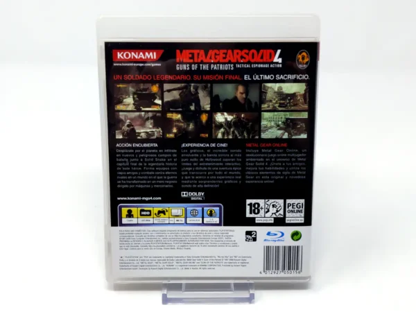 Otro detalle del juego Metal Gear Solid 4: Guns of the Patriots (ESP) (Cubre Cartón) para PlayStation 3