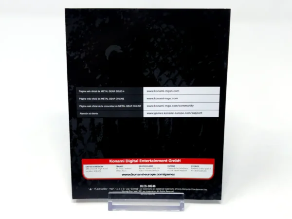 Vista adicional de Metal Gear Solid 4: Guns of the Patriots (ESP) (Cubre Cartón) para PlayStation 3 (imagen 10)