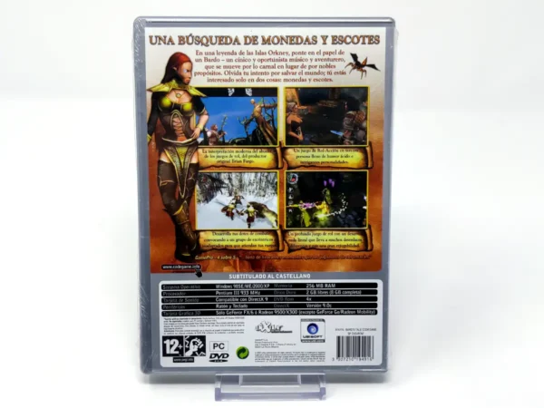 Parte trasera de The Bard's Tale (ESP) (Precintado) para PC, edición PAL España