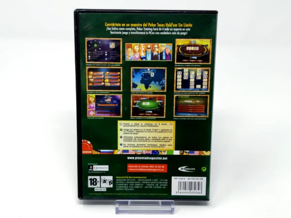 Parte trasera de Poker Training (ESP) para PC, edición PAL España