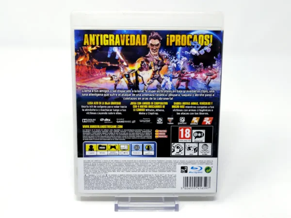 Parte trasera de Borderlands: The Pre-Sequel (ESP) (Rebajado) para PlayStation 3, edición PAL España