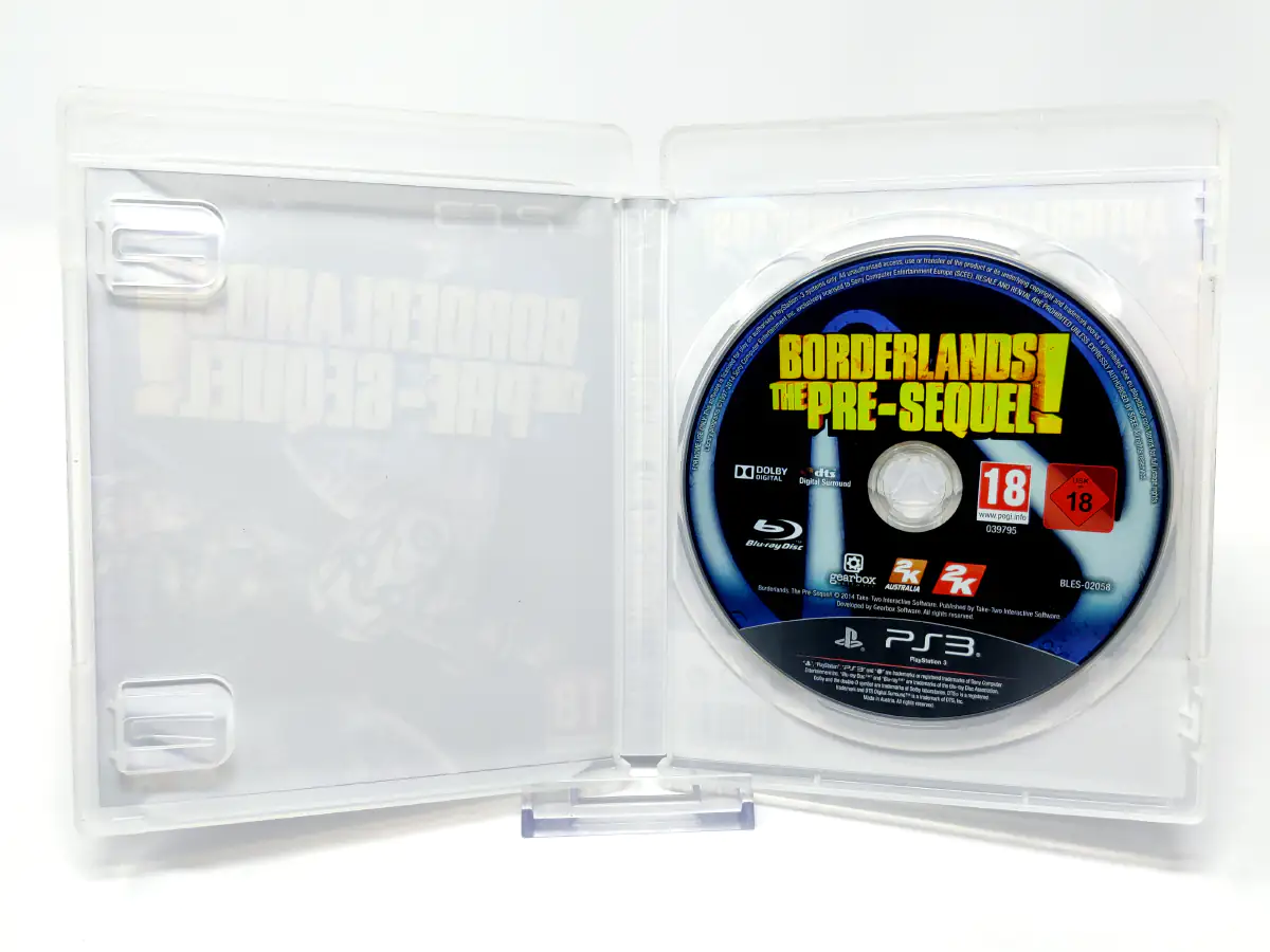 Interior del juego Borderlands: The Pre-Sequel (ESP) (Rebajado) para PlayStation 3 con disco y manual