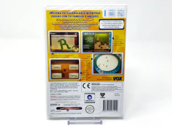 Parte trasera de Mi Experto en Vocabulario (ESP) (Precintado) para Nintendo Wii, edición PAL España
