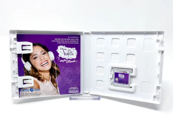 Lateral de la caja de Disney Violetta: Ritmo & Música (ESP) para Nintendo 3DS