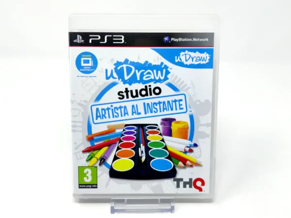 Portada de uDraw Studio: Artista al Instante (ESP) para PlayStation 3, edición PAL España, de segunda mano