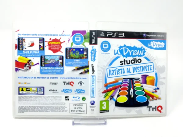 uDraw Studio: Artista al Intante (ESP) (Carátula) para PlayStation 3, edición PAL España, de segunda mano
