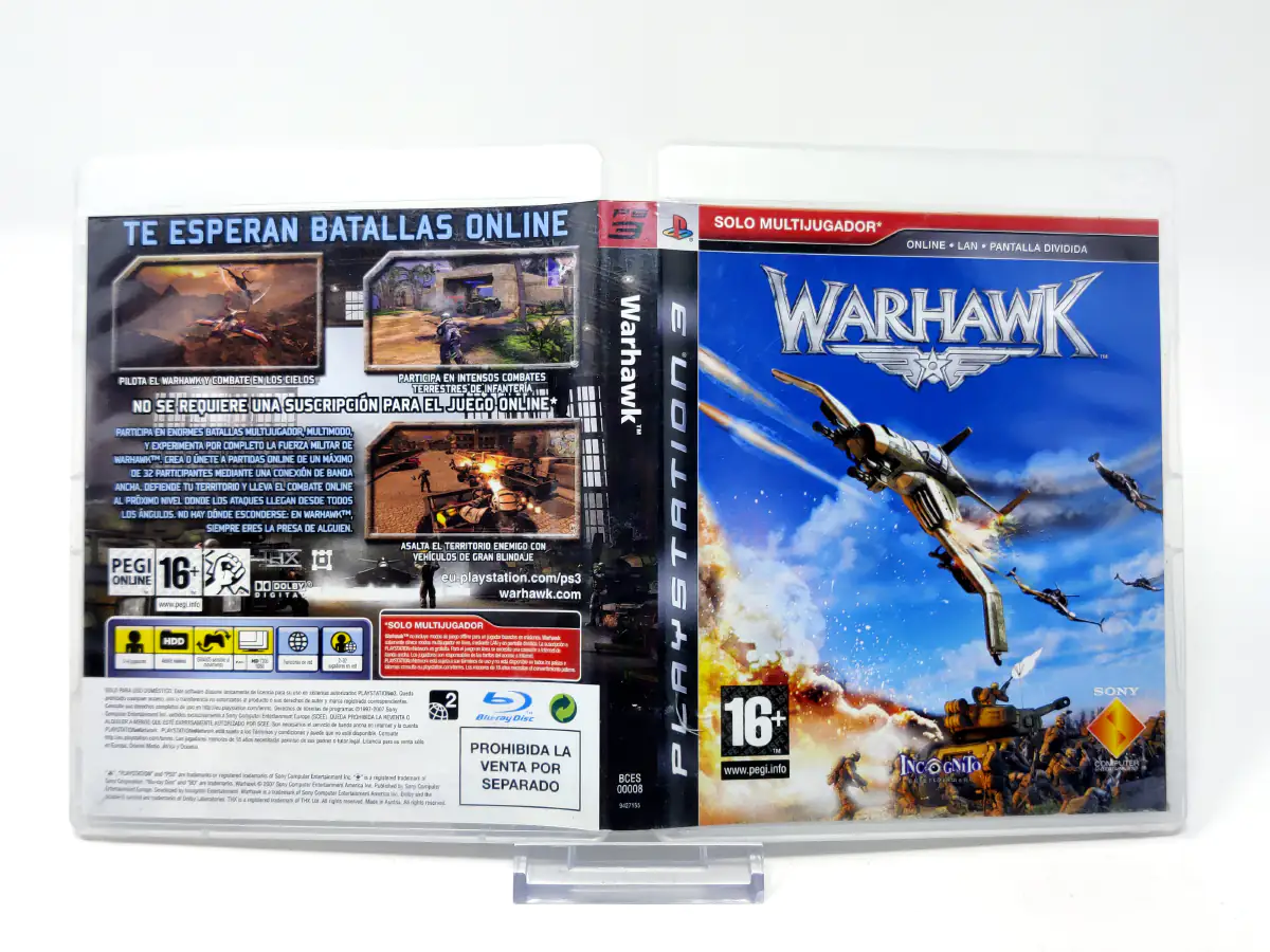 WarHawk (ESP) (Carátula) para PlayStation 3, edición PAL España, de segunda mano