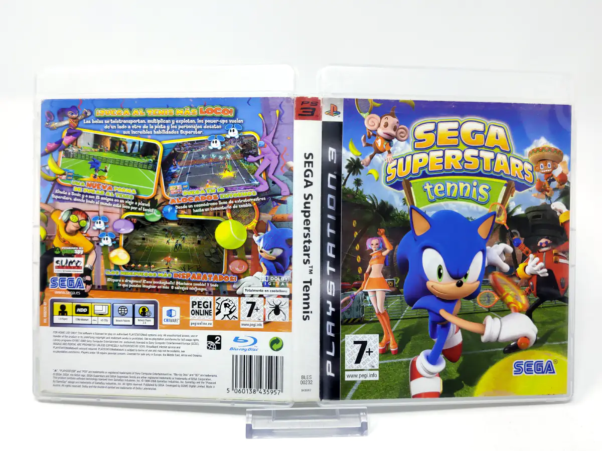 SEGA Superstars Tennis (ESP) (Carátula) para PlayStation 3, edición PAL España, de segunda mano