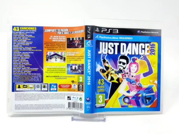 Just Dance 2016 (ESP) (Carátula) para PlayStation 3, edición PAL España, de segunda mano