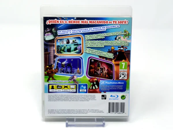 Parte trasera de Start the Party! Salva al Mundo (ESP) para PlayStation 3, edición PAL España