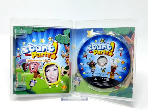 Interior del juego Start the Party!: ¡Empieza la Fiesta! (ESP) para PlayStation 3 con disco y manual