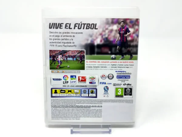 Parte trasera de FIFA 15 (ESP) (Rebajado) para PlayStation 3, edición PAL España